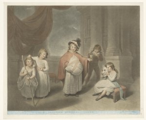 Enfants jouant une comédie