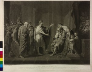 Roi de Sparte Léonidas II - Charles Howard Hodges
