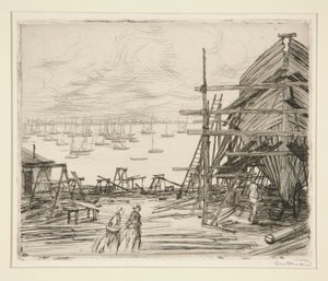 Chantiera à Cancale - Charles Huard