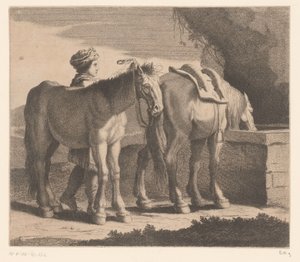 Chevaux buvant (Masete de Normandie) - Charles II Errard (attributed to)