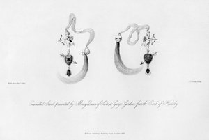 Bijou émaillé offert par Marie Stuart à George Gordon, 16ème siècle, 1840 - Charles J. Smith