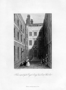 Maison occupée par la Royal Society, Crane Court, Fleet Street, 1678-1760, 1840 - Charles J. Smith