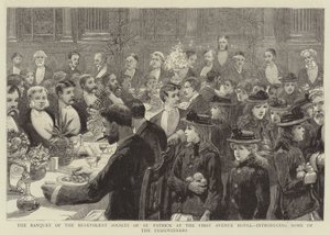 Le banquet de la Société bienveillante de Saint Patrick à l