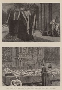Les funérailles du défunt Alfred Lord Tennyson, DCL, poète lauréat - Charles J. Staniland