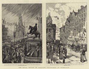 La revue royale des volontaires écossais à Édimbourg