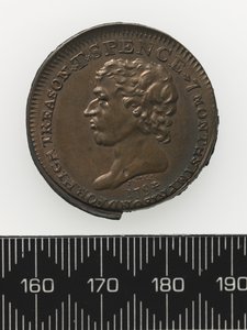 Buste de Thomas Spence Token, avers (cuivre)