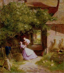 Mère et enfant - Charles James Lewis