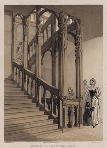 Escalier à Audley End, Essex - Charles James Richardson