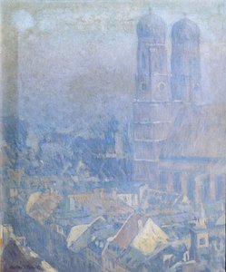 Brume matinale à Munich - Charles Johann Palmié