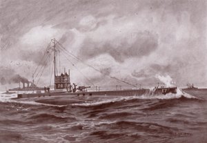Un sous-marin à la surface - Charles John de (after) Lacy