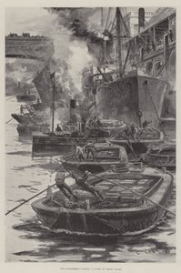 La Grève des allumeurs, une scène à Fresh Wharf - Charles John de Lacy