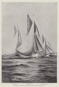 La course de yachts de Douvres à Heligoland pour la coupe de l