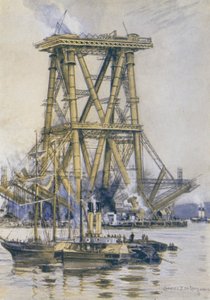 Construction du pont du Forth
