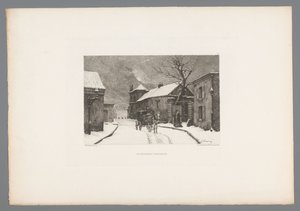 Vue de la Rue des Rosiers à Montmartre - Charles Joseph Beauverie