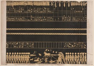 Zodiaque de la tombe de Psammis à Thèbes, Nouvel Empire, illustration de 