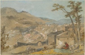 Marino et les collines albanaises - Charles Joseph Natoire