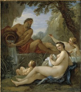 Dieu de la rivière et nymphe du printemps