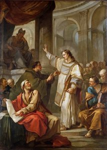 Saint Étienne devant le Grand Prêtre et les Anciens du Sanhédrin, 1745 - Charles Joseph Natoire