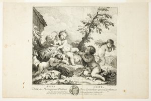 Été, planche deux de Les Quatre Saisons - Charles Joseph Natoire