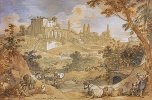 Vue du Casino de Don Maffeo Barberino - Charles Joseph Natoire
