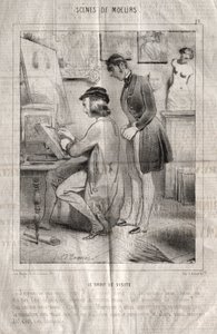 Scènes de mœurs : Le Droit de visite. J