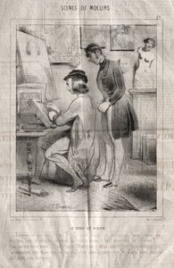 Scènes de mœurs : Le droit de visite. J