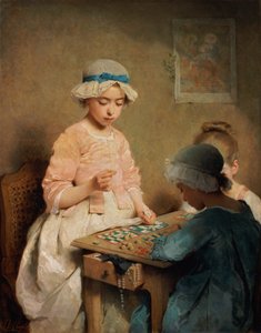 Le jeu de Lotto, 1865 - Charles Joshua Chaplin