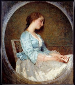 Le rêve Jeune femme dormant sur son livre. Peinture de Charles Chaplin (1825-1891) 1857 Marseille, Musée des Beaux-Arts