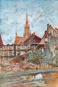 Les Ruines de Thann, Alsace, 1915, 1926 - Charles Jules Duvent