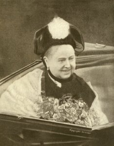 La reine Victoria souriant, venant d