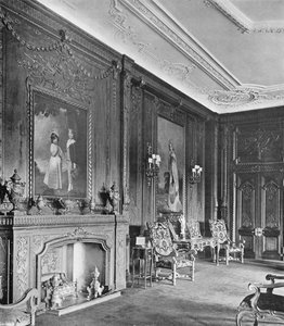 Knowsley Hall : Le Salon en Chêne - Charles Latham