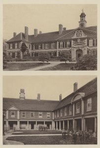 Morden College, Blackheath, Kent, entrée et partie de la cour - Charles Latham