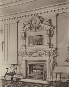 Stoke Hall, Derbyshire, Cheminées du Salon - Charles Latham