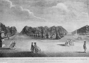 Les Ifs à Hampton Court au XVIIIe Siècle
