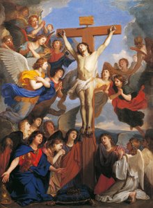 Crucifix avec anges, vers 1660 - Charles Le Brun