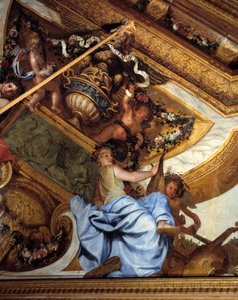 Salon des muses, détail : la musique - Charles Le Brun