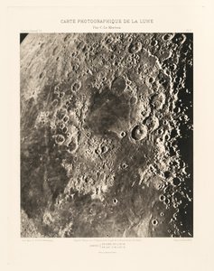 Carte photographique de la lune, planche II (Photographic Chart of the Moon, plate II),15 mars - Charles le Morvan