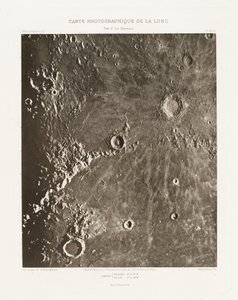 Carte photographique de la lune, planche XIII.A (Photographic Chart of the Moon, plate XIII.A),October 23 - Charles le Morvan