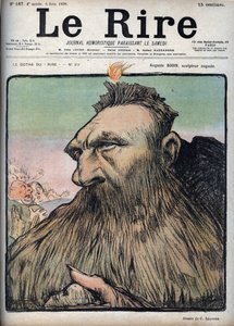 Auguste Rodin (1840-1917) sculpteur - Caricature de Charles Leandre (1862-1934) dans « Le Rire » du 4 juin - Charles Leandre