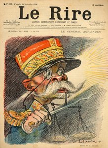 Caricature du général Zurlinden, de la couverture de 