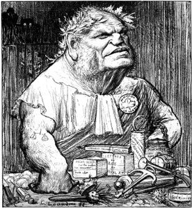 Caricature de René Bérenger (1830-1915) dans le journal satirique 