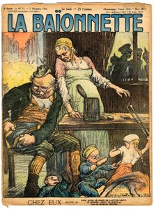 Couverture de "La Baïonnette", Satirique en couleurs - Charles Leandre