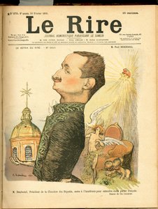 Couverture de "The Laughter", satirique en couleurs - Charles Leandre