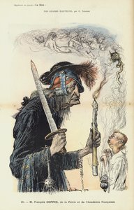 François Coppée, écrivain et nationaliste français, illustration pour Le Rire