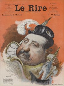 Henri Maurice Berteaux, ministre français de la Défense. Illustration pour Le Rire