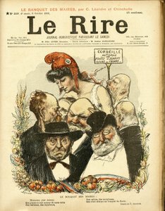 Illustration de Charles Leandre (1862-1934) pour la couverture de Le Rire - Charles Leandre