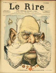 Illustration de Charles Léandre (1862-1934) pour la couverture de Le Rire - Charles Leandre