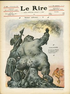 Illustration de Charles Léandre (1862-1934) pour la couverture de Le Rire - Charles Leandre