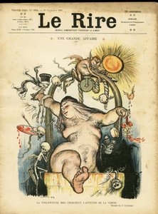 Illustration de Charles Léandre pour la couverture de Le Rire - Charles Leandre