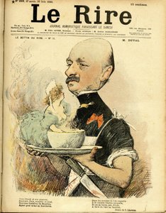 Illustration de Charles Léandre pour la couverture de Le Rire - Charles Leandre